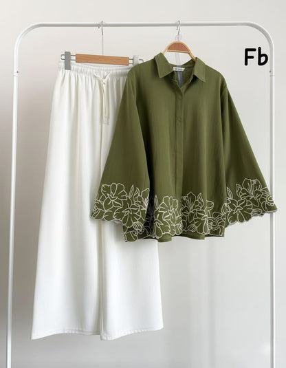 🔸 _ Embroidery Top with pant  
🔸_Fabric  top Imported Cey