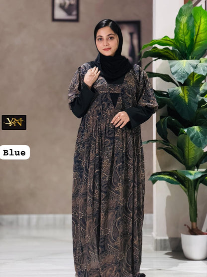 Gown with attached inner
Georgette with lining